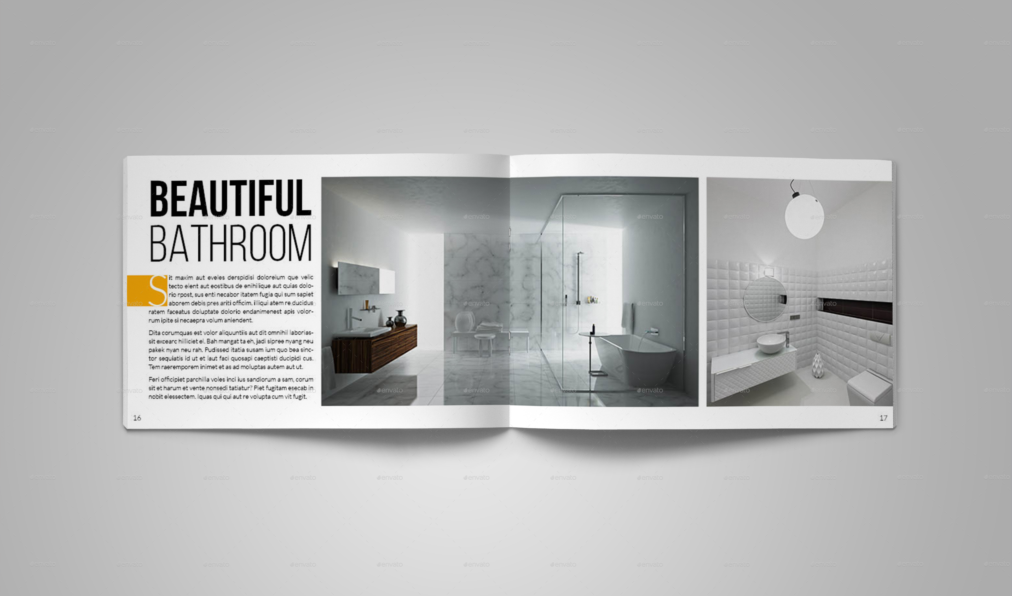 Interior Design Catalog Template by bookrak GraphicRiver